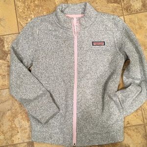Vineyard Vines gray zip sweater jacket gs M
